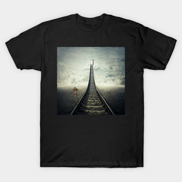 railroad to success T-Shirt by psychoshadow